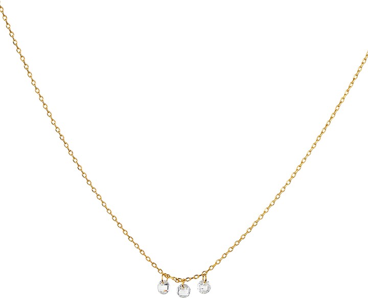 Bearfruit Jewelry Sterling Silver 18k Gold Plated Emmeline Necklace Dainty Trendy Gift