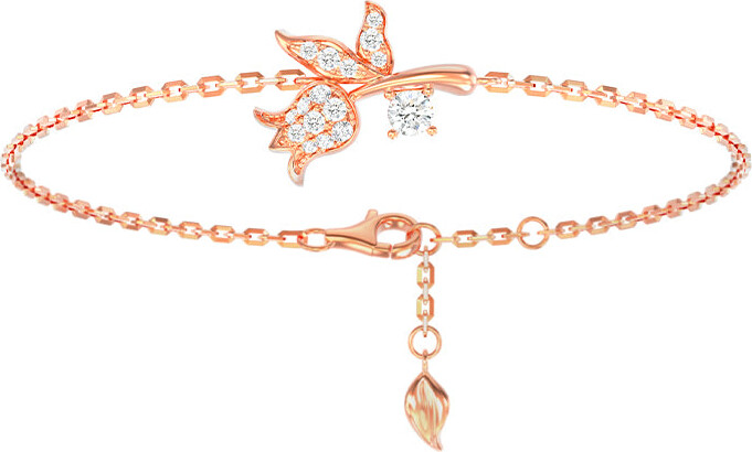 Awnl Lily Of The Valley Sterling Silver Bracelet - Rose Gold - ShopStyle