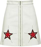Thumbnail for your product : Miu Miu star patch A-line skirt