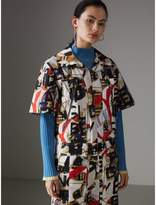 Thumbnail for your product : Burberry Graffiti Archive Scarf Print Cotton Jumpsuit