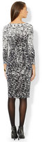 Thumbnail for your product : Lauren Ralph Lauren Cowl-Neck Printed Ruched Dress