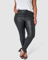 Thumbnail for your product : Something 4 Olivia Women's Black High-Waisted - Rose Coated Jeans