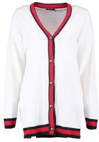 Thumbnail for your product : boohoo V Neck Tipped Button Up Cardigan