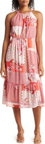 Thumbnail for your product : Collective Concepts Patchwork Midi Dress