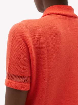 Barrie Cashmere-blend Terry Polo Shirt - Orange