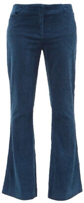 Acne Studios Cotton-blend Corduroy Flared-leg Trousers - Blue