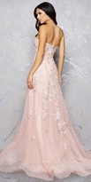 Thumbnail for your product : Mac Duggal Cross Hatch Embroidered Organza Sweetheart A-line Gown