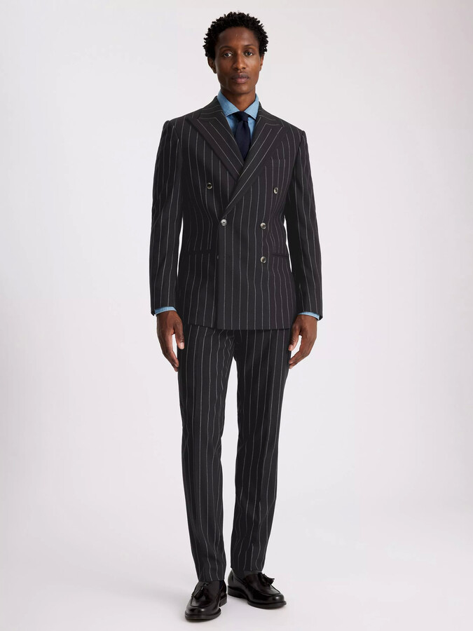Mens Navy Pinstripe Suit ShopStyle UK