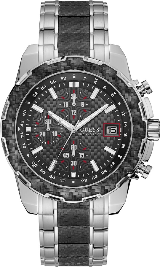 エクルベージュ Guess Men's Chronograph Watch W16570G1 with Black Dial 並行輸入品 通販 