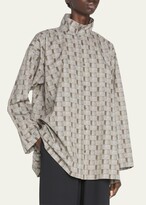 Thumbnail for your product : eskandar Slim A-Line Double-Collar Shirt (Long Length)
