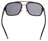 Thumbnail for your product : Thom Browne Gradient Aviator Sunglasses