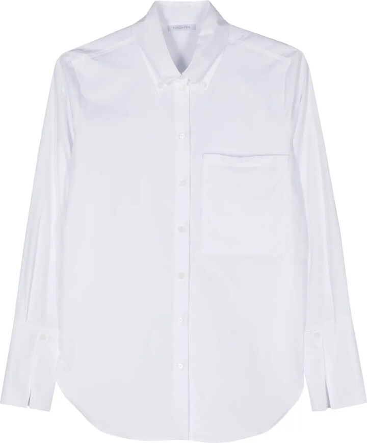 Patrizia Pepe Fly-print cotton shirt