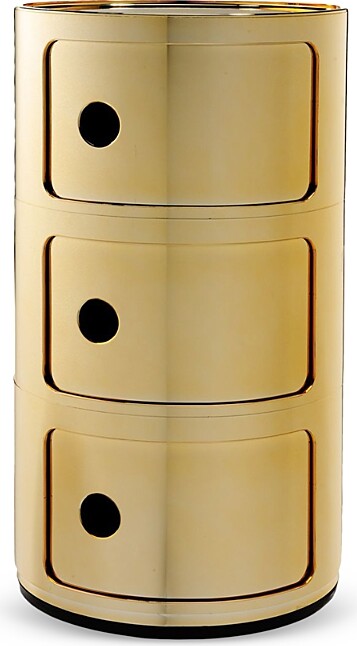 Kartell Componibili Metal 3 Tier Storage Tower