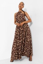 Thumbnail for your product : boohoo Chain Print Racer Neck Maxi Dress