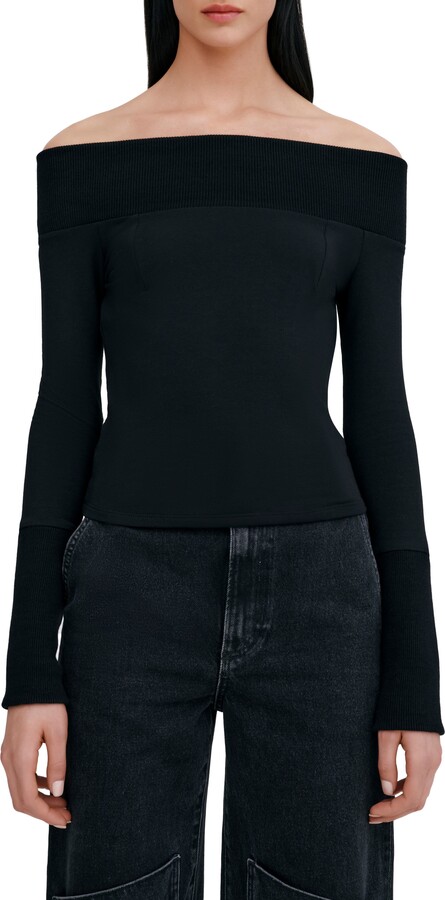 Marcella Tilly Off the Shoulder Knit Top