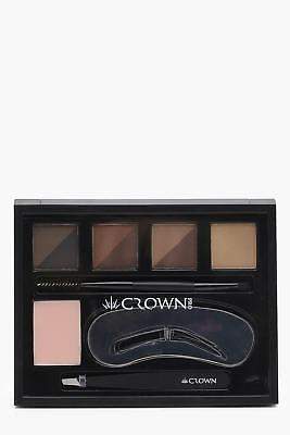 boohoo NEW Womens Crown Pro Eyebrow Collection Palette in Brown size One Size