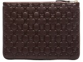 Thumbnail for your product : Comme des Garcons Clover Embossed Pouch in Brown
