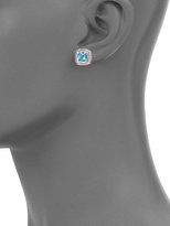 Thumbnail for your product : David Yurman Petite Albion Earrings with Blue Topaz and Diamonds