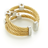 Thumbnail for your product : Charriol Classique Yellow & Diamond Square Station Ring