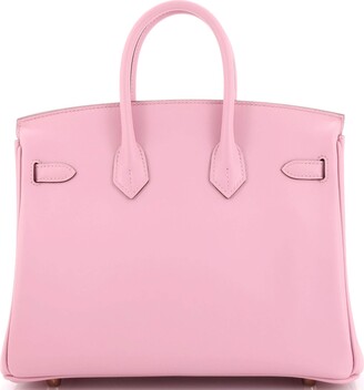 Hermes Birkin Handbag Mauve Sylvestre Swift with Rose Gold Hardware 25 -  ShopStyle Shoulder Bags