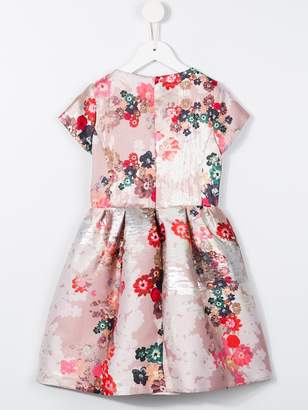Simonetta floral jacquard dress