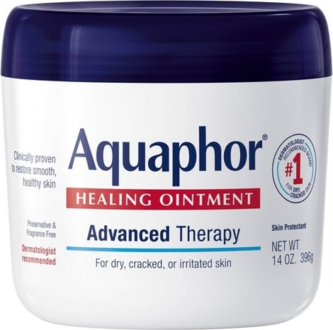 Aquaphor AquaphorHealingOintmentSkinProtectantAdvancedTherapyMoisturizerforDryandCrackedSkinUnscented-14oz