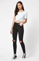 Thumbnail for your product : La Hearts Tie Front Ribbed T-Shirt