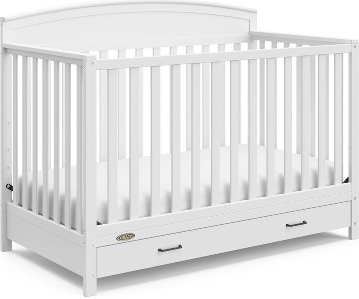 Graco Benton 5-in-1 Convertible Crib with Drawer (White)