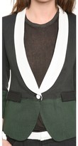 Thumbnail for your product : Band Of Outsiders Double Gauze Colorblock Schoolboy Jacket