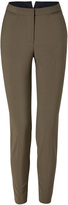 Thumbnail for your product : Paul Smith Olive Green Pants with Contrast Zipper Detail