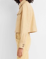 Thumbnail for your product : Club Monaco Textured Crop Jacket