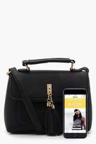 Thumbnail for your product : boohoo PU Tassel Cross Body