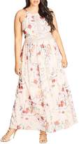 Thumbnail for your product : City Chic Floral Halter Maxi Dress