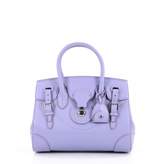 Purple Leather Handbag 