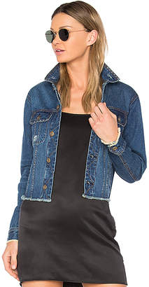 Central Park West Beacon Hooded Jean Jacket