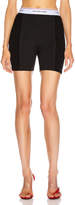 Thumbnail for your product : Alexander Wang T By T by Wash and Go Rib Biker Shorts in Black | FWRD