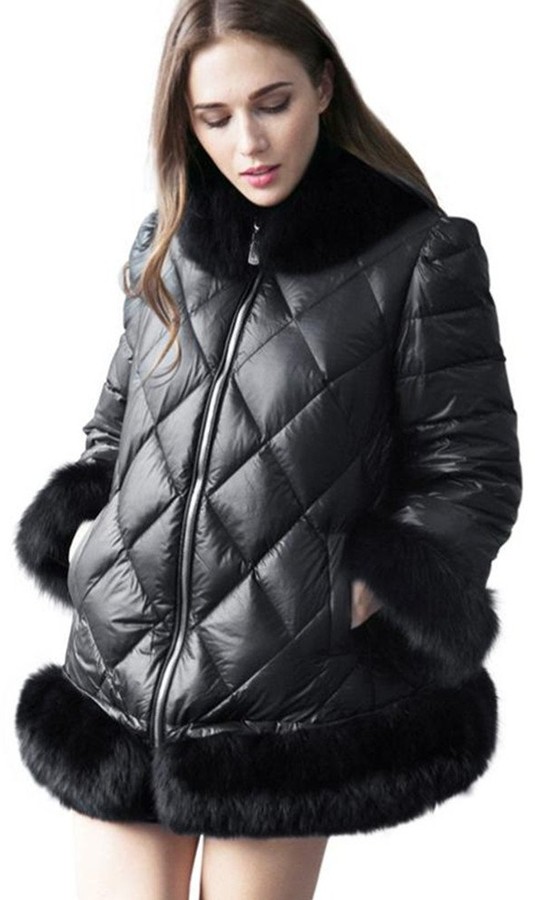 black parka coat size 20