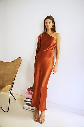 shona joy luxe frill tulip hem maxi dress