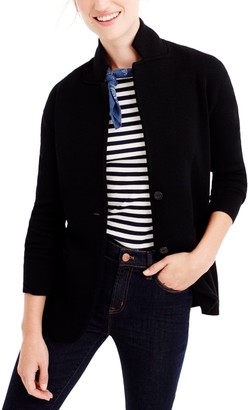 j crew merino sweater blazer