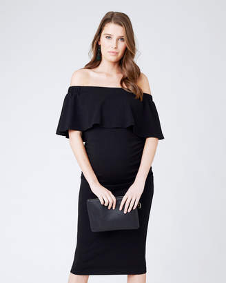 Ripe Maternity Soiree Off-Shoulder Dress