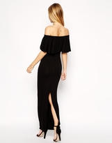 Thumbnail for your product : ASOS PETITE Ruffle Bardot Maxi Dress