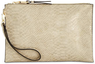 INC International Concepts Molyy Snake-Embossed Party Wristlet Clutch, Created for Macy's