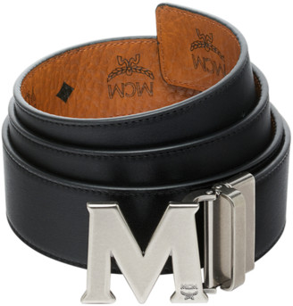 MCM Antique M Reversible Belt 1.75" in Visetos