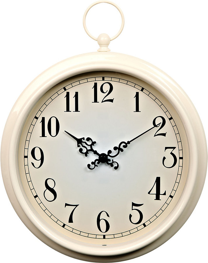 Pocket Watch Wall Clock Cream ShopStyle Home