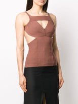Thumbnail for your product : Rick Owens Cut-Detail Fitted Top