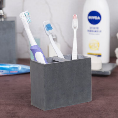 Creative Home Soapstone Rectangular Toothbrush Holder