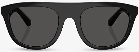 Burberry Womens Black Be4459U Square-Frame Injected Sunglasses