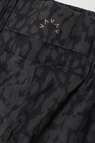 Thumbnail for your product : Varley Kallin Leopard-print Shell Shorts - Dark gray