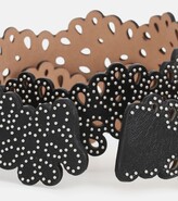 Thumbnail for your product : Alaia Embellished laser-cut leather belt