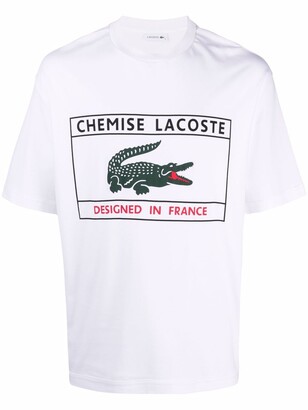 Lacoste logo print T-shirt
